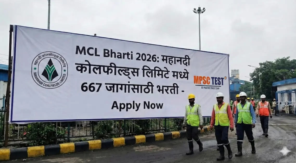 MCL Bharti 2026: महानदी कोलफील्ड्स लिमिटेड मध्ये 667 जागांसाठी भरती
