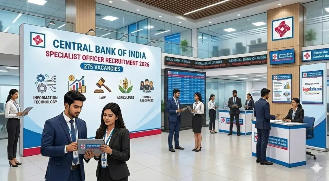 Central Bank of India Bharti 2026: 275 Specialist Officer Recruitment